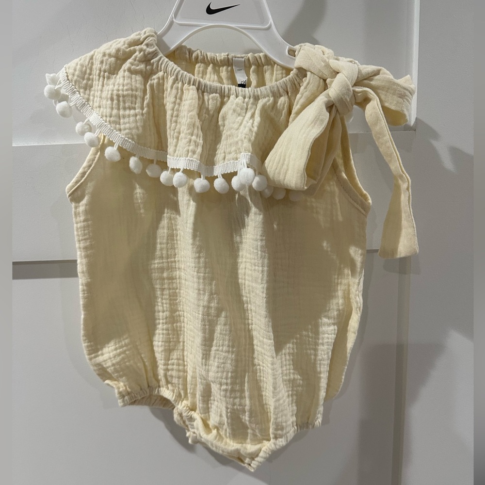 Danna Belle Baby Girls Sleeveless Romper Summer Ruffled Onsie 9 Months